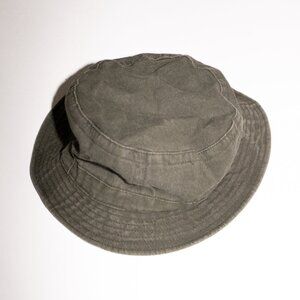 Cobra Stone Washed Cotton Twill Bucket Hat - Army Green